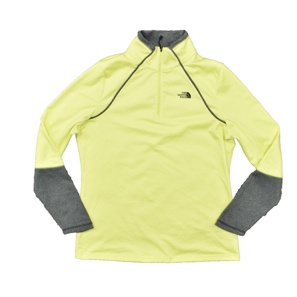 The North Face Yellow and Gray Women's Crew Neck Sweater